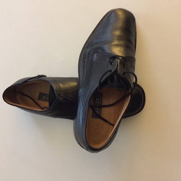 BALLY mens black dress shoes sz 6 1/2 eu 7 1/2 us - Picture 2 of 8